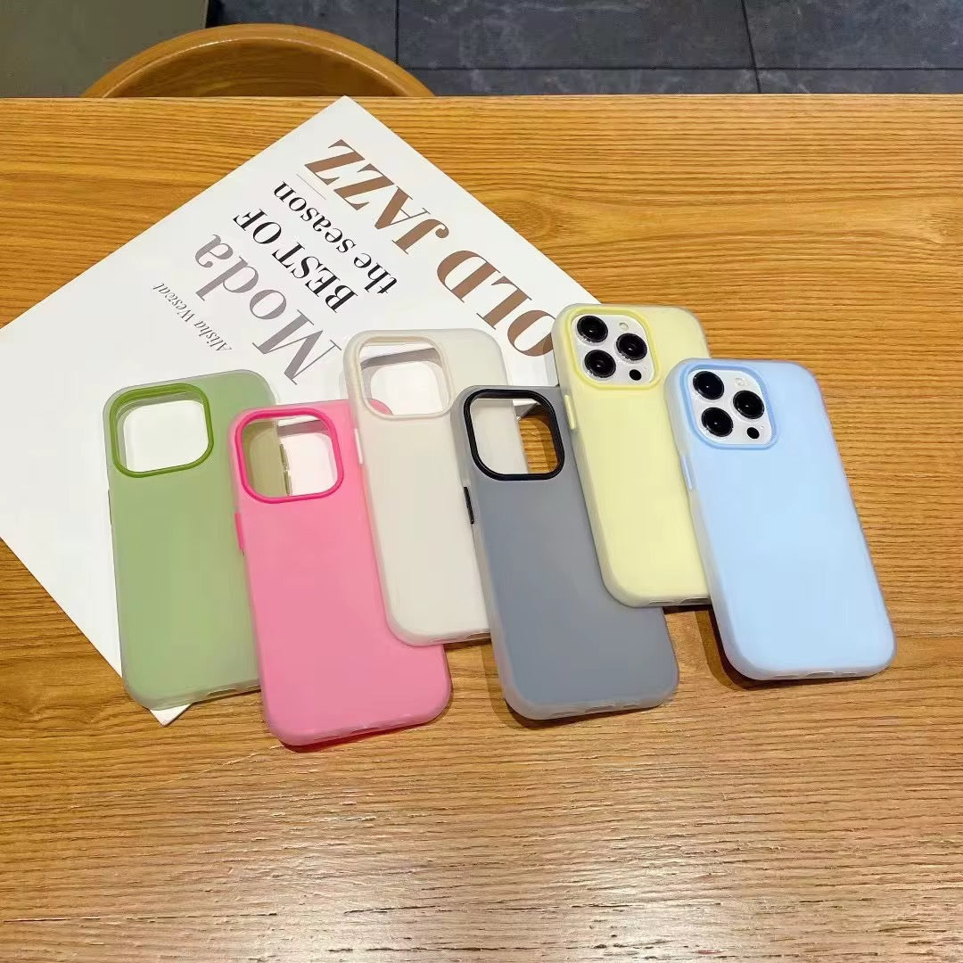 Candy Color Liquid Soft Silicone Shockproof Protective case