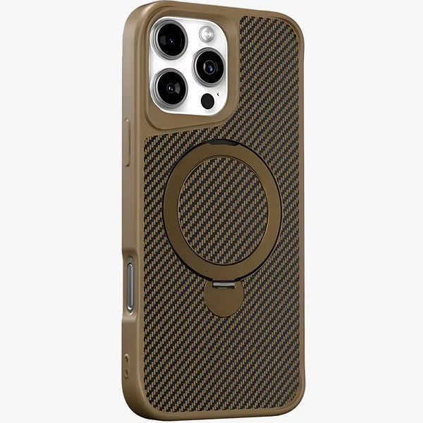 EasyGrip Carbon Texture Case With KickStand