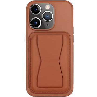 Leather Case With Card Holder & Stand